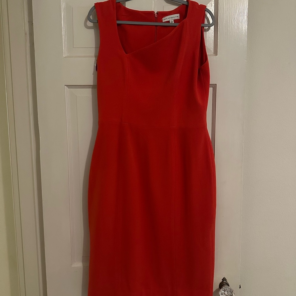 Dress the Population Red Sleeveless Dress